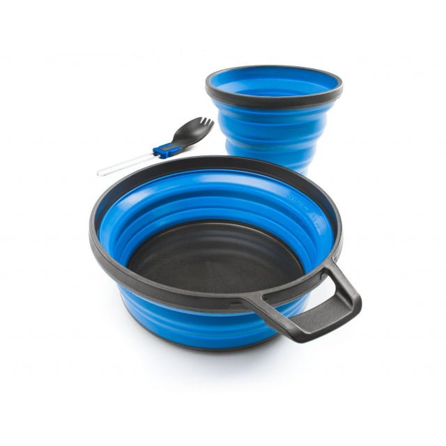 GSI Outdoors Escape 1 Person Table Set Blue One Color