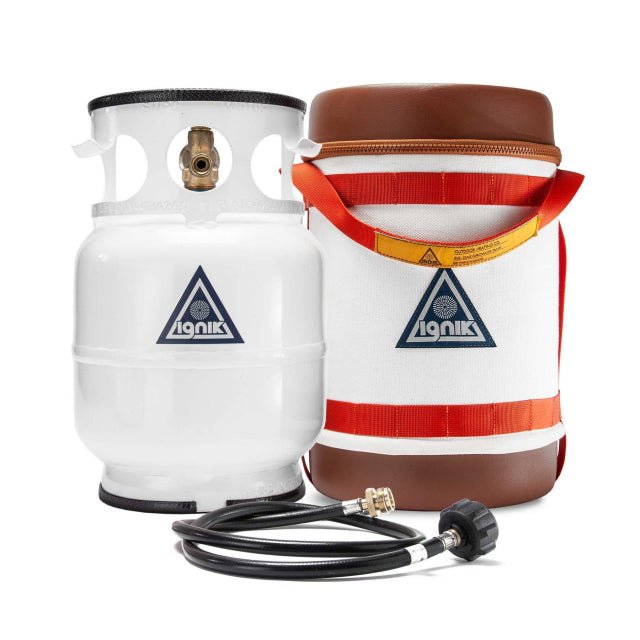 Ignik Gas Growler Deluxe Kit with Adapter Hose and Carry Case (5-Pound) Natural Canvas