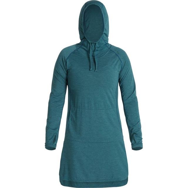 NRS Women's Silkweight Hoodie Dress Mediterranea