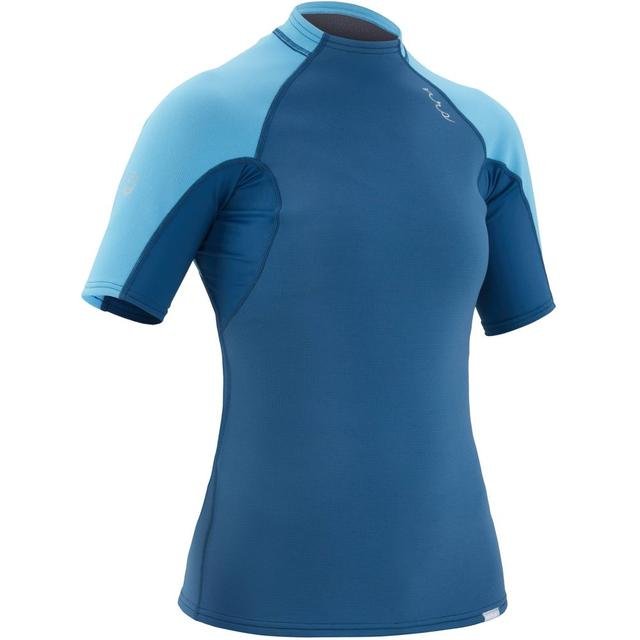 NRS Women's HydroSkin 0.5 Short-Sleeve Shirt - Closeout Poseidon