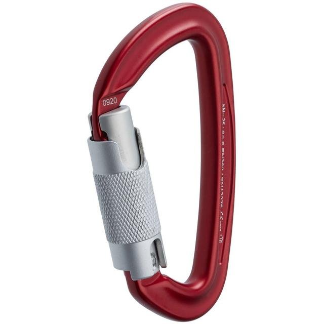 NRS Sliq Triple Lock Carabiner Red/Silver